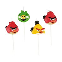 Dortové svíčky Angry Birds, mix motivů