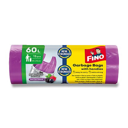 Obrázok produktu Fino Premium Aromatic - vrecia na odpadky - s ušami, 60 l, 590 x 700 mm, 15 ks