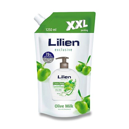 Obrázok produktu Lilien - tekuté mydlo - Olive Milk, náhradná náplň, 1,25 l