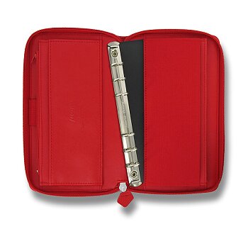 Obrázek produktu Osobní diář Filofax Saffiano Compact Zip A6 - červený