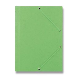 Levně Donau - 3chlopňové spisové desky s gumičkou - A4, zelené