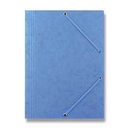 Levně Donau - 3chlopňové spisové desky s gumičkou - A4, modré