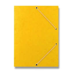 Levně Donau - 3chlopňové spisové desky s gumičkou - A4, žluté
