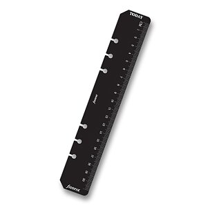 Pravítko/záložka, čierne