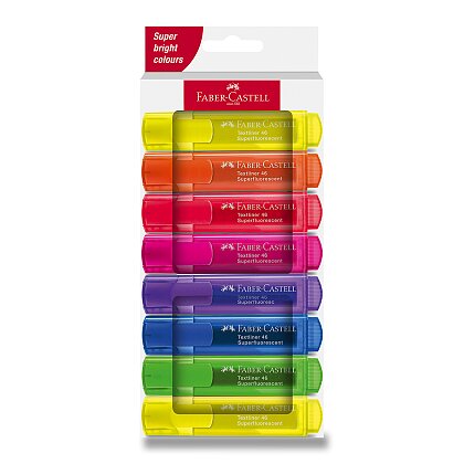 Obrázok produktu Faber-Castell Textliner 46 Neon - zvýrazňovač - súprava 8 ks