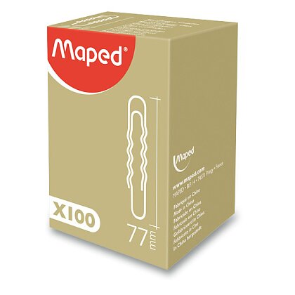 Obrázek produktu Maped - kancelářské ocelové sponky - 77 mm, 100 ks
