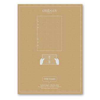 Obrázek produktu Štvorčekový papier - náplň blokov A5 Filofax Clipbook