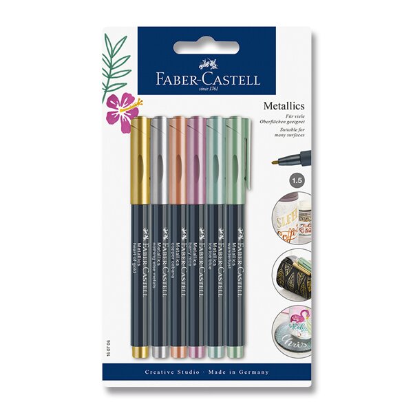 Popisovač Faber-Castell Metallics 6 barev
