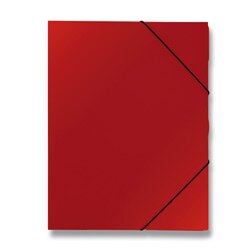 Levně PP desky Classic - 3chlopňové desky - A4, červené