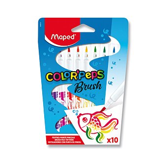 Obrázek produktu Dětské fixy Maped Color&#039;Peps Brush - 10 barev