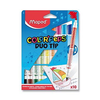 Obrázek produktu Dětské fixy Maped Color&#039;Peps Duo Tip - 10 oboustranných fixů