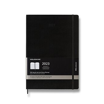 Obrázek produktu Diář Moleskine 2023 - PRO, tvrdé desky - A4, týdenní, vertikální, černý
