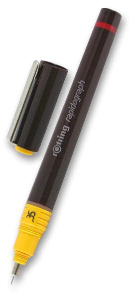 Technické pero Rotring Rapidograph výběr šíře hrotu 0,35 mm