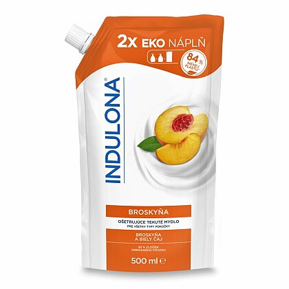 Obrázok produktu Indulona - tekuté mydlo - náhradná náplň broskyňa, 500 ml