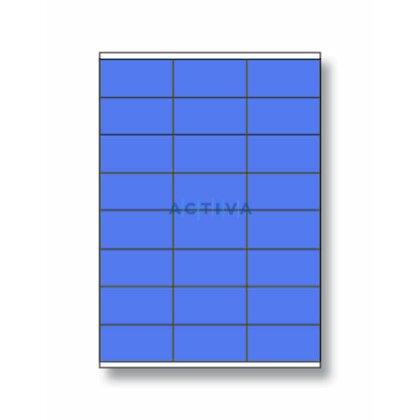 Obrázek produktu Rayfilm - samolepicí etikety - 70×36 mm, 2400 etiket, modré