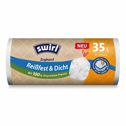 Obrázok produktu Swirl - zaťahovacie vrecia na odpadky - 35 l, 11 ks, 33 mikrónov, biele