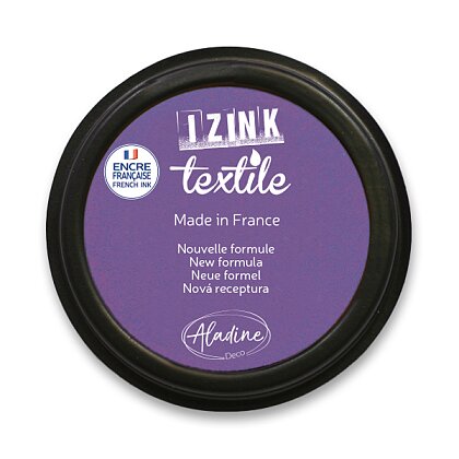Product image Aladine Izink Textile - razítkovací polštářek - fialová