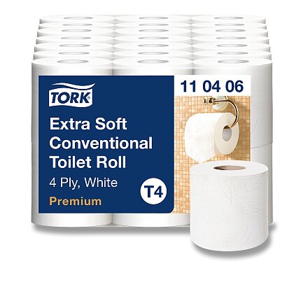 Obrázok produktu Tork Premium - toaletný papier - 4-vrstvový, 150 útržkov, 6 ks