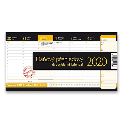 Product image Daňový přehledový kalendář 2020 - stolní pracovní kalendář