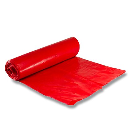 Product image Pytle LDPE - 240 l, 100 x 120 cm, 80 µ, červené, 5 ks