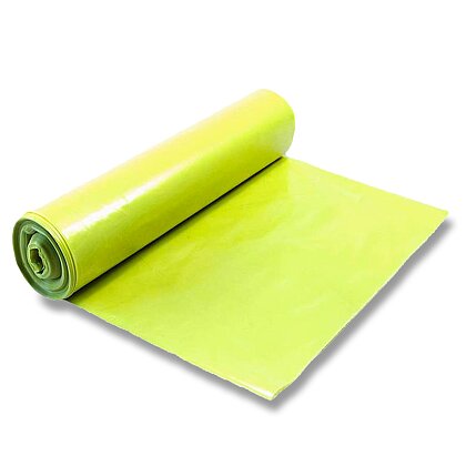 Obrázok produktu Vrecia LDPE - 240 l, 100 x 120 cm, 80 µ, žlté, 5 ks