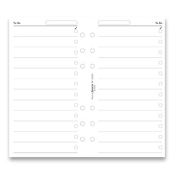 Obrázek produktu Seznam úkolů, bílé - náplň osobních diářů Filofax