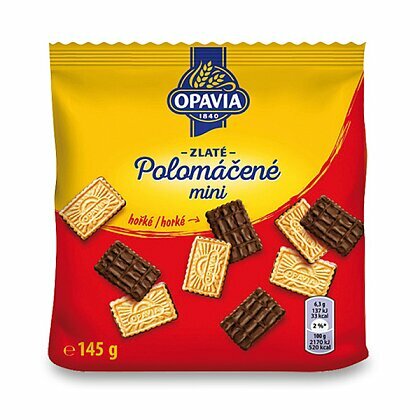 Product image Opavia Golden mini wafers with chocolate glaze