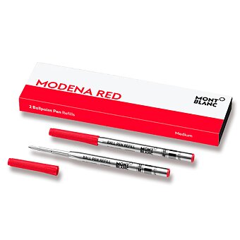 Obrázek produktu Náplň Montblanc do kuličkové tužky - M, 2 ks, modena red