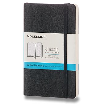 Obrázek produktu Zápisník Moleskine - měkké desky - S, tečkovaný, černý