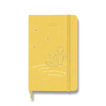 Obrázek produktu Diář Moleskine 2023 Le Petit Prince Fox, tvrdé desky - S, týdenní, žlutý