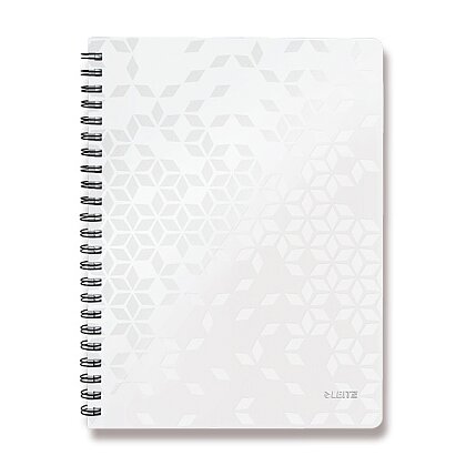 Obrázok produktu Leitz WOW - krúžkový blok - A4, 80 listov, linajkový, biely