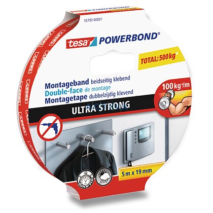 Obrázok produktu Tesa Powerbond Ultra Strong - lepiaca páska - 19 mm x 5 m