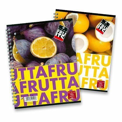 Obrázok produktu Pigna Fruits - krúžkový blok - A4, 80 l., linajkový, mix motívov