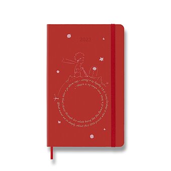 Obrázek produktu Diář Moleskine 2023 Le Petit Prince Rose, tvrdé desky - L, týdenní, červený