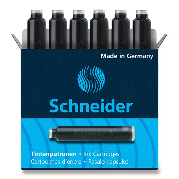 Inkoustové bombičky Schneider, 6 ks černé