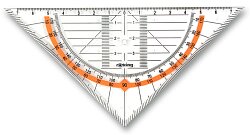 Geometrický trojúhelník Rotring Cento
