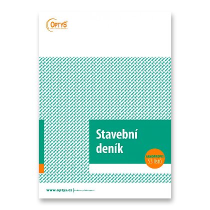 Obrázek produktu Optys - stavební deník - 53 l.