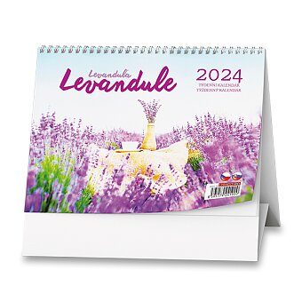 Obrázek produktu Levandule 2024 - stolní obrázkový kalendář