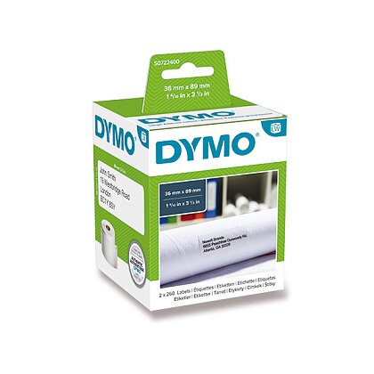 Obrázek produktu Dymo LW S0722400 - originální papírové štítky - 89 x 36 mm