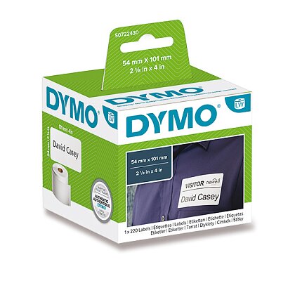 Obrázek produktu Dymo LW S0722430 - originální papírové štítky - 101 x 54 mm, bílé