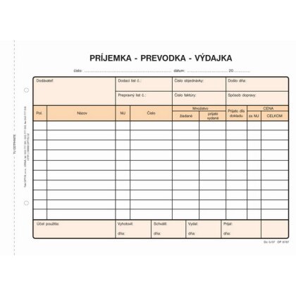 Obrázok produktu Príjemka / Prevodka / Výdajka - NCR, 100 listov, formát A5
