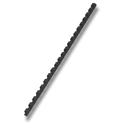 Obrázek produktu Plastový hřbet pro kroužkový vazač - průměr 6 mm, 100 ks, černý