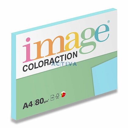 Obrázok produktu Image Coloraction - farebný papier - ľadovo modrá, A4, 80 G, 100 l., Iceberg 