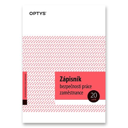 Obrázek produktu Optys Zápisník bezpečnosti práce - A5, 20 l.