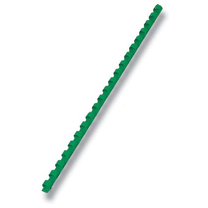 Obrázek produktu Plastový hřbet pro kroužkový vazač - průměr 6 mm, 100 ks, zelený