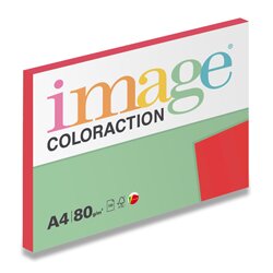 Levně Image Coloraction - barevný papír - jahodově červená, 100 listů