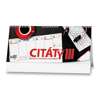 Obrázek produktu Stolní kalendář Citáty III 2024 - pracovní