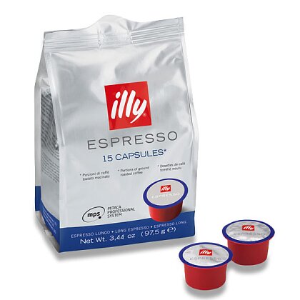 Obrázek produktu MPS illy Lungo espresso - kávové kapsle - 15 ks