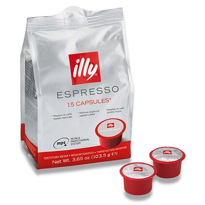 Obrázek produktu MPS illy Medium roast espresso - kávové kapsle - 15 ks