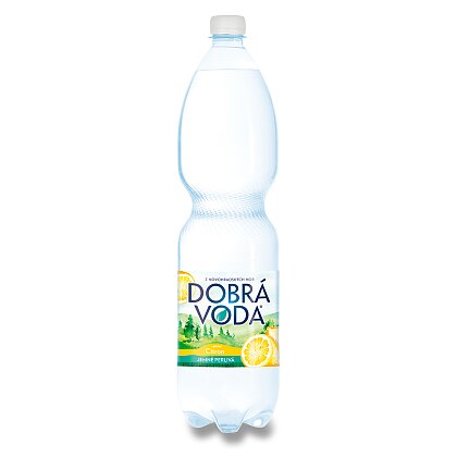 Obrázek produktu Dobrá voda - jemně perlivá voda - Citron, 6 × 1,5 l
